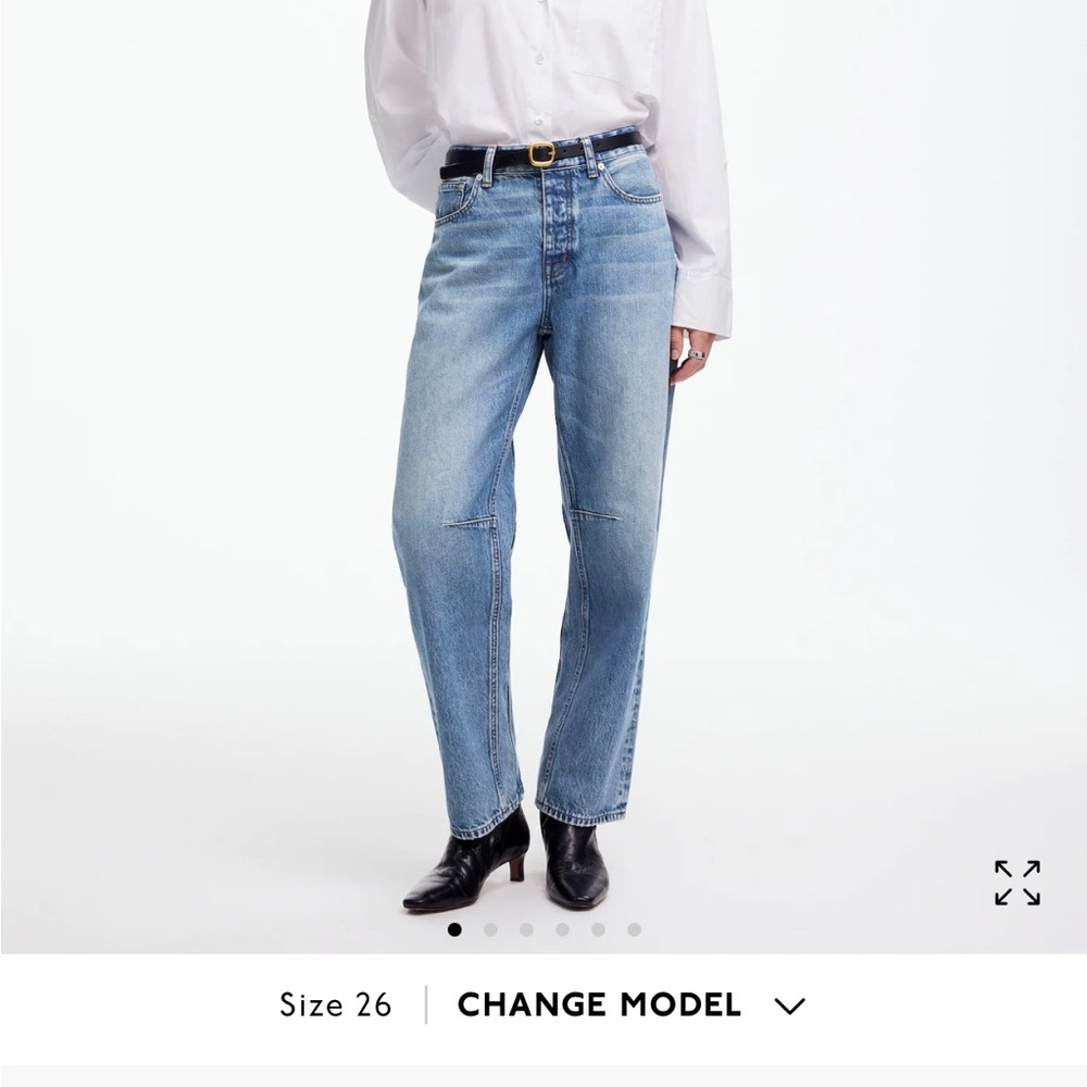 Madewell dart barrel Jean